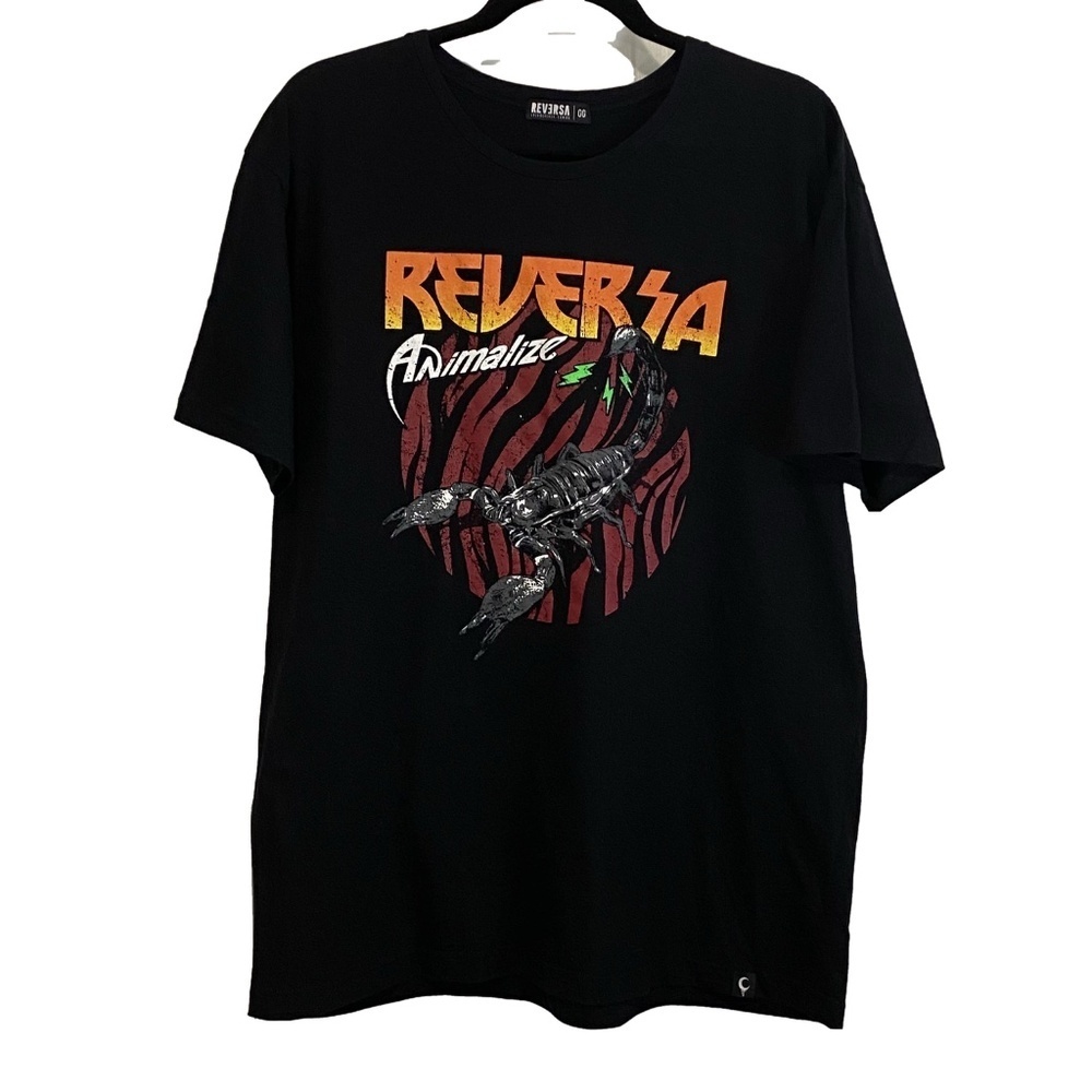 Reversa Black Animalize Scorpion Graphic Tee Goth Grunge Unisex L - Picture 13 of 15